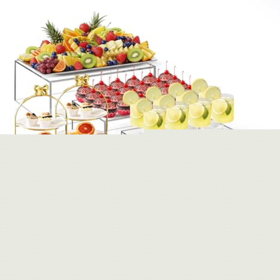 Display Risers Set - 7 Pcs Extra Large Buffet Risers