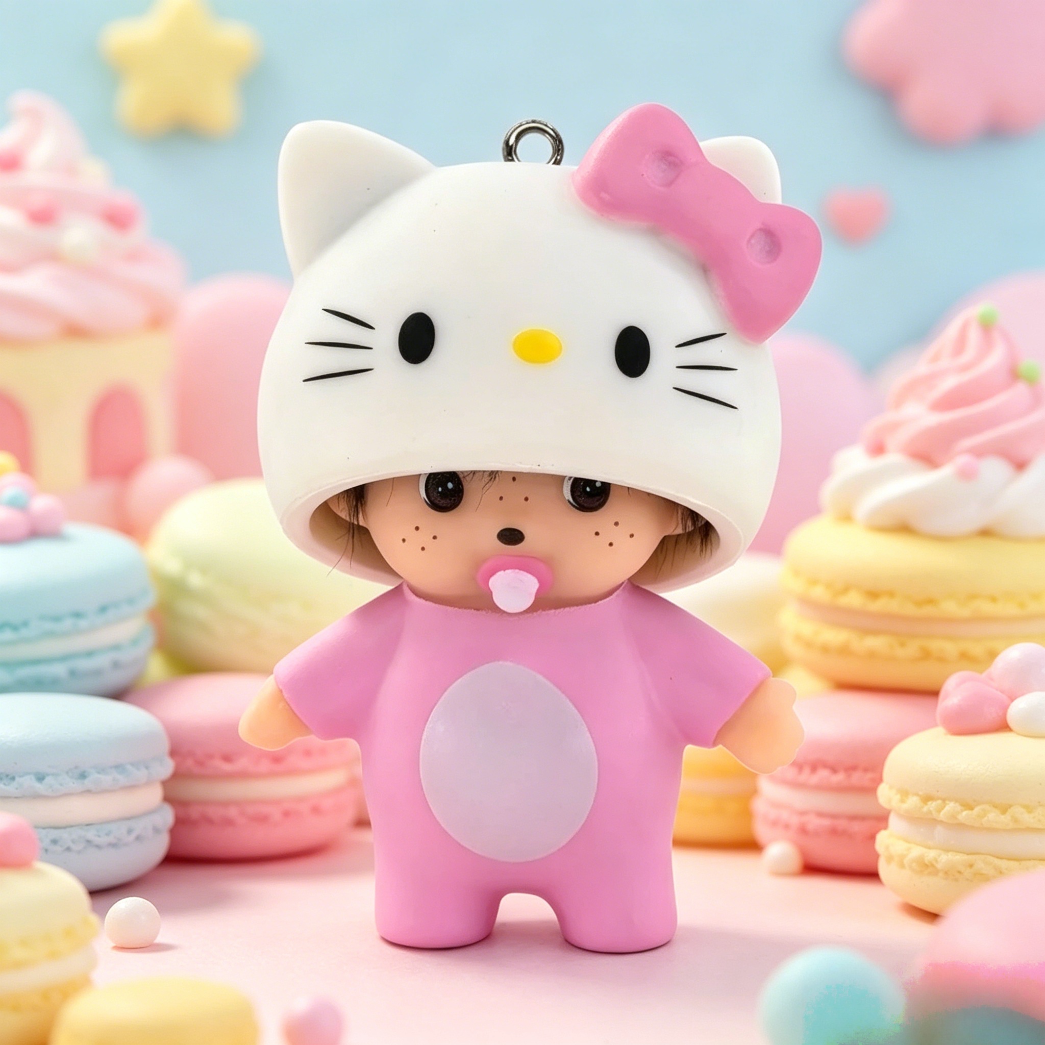 Vinyl Figure Blank - Cute Hello Kitty Keychain Anime Figure
