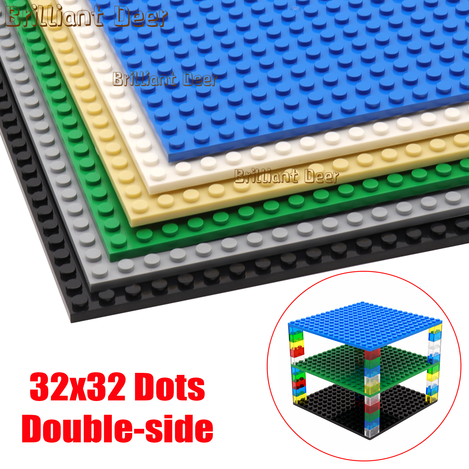 2PCS 32x32 Dots Base Plate Dou – Lego Minifigure Holder recenzja i cena