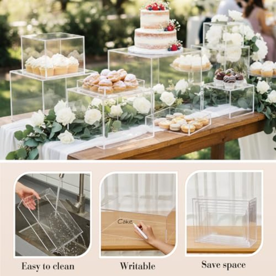 7 Pcs Extra Large Buffet Riser – Display Risers Set recenzja i cena
