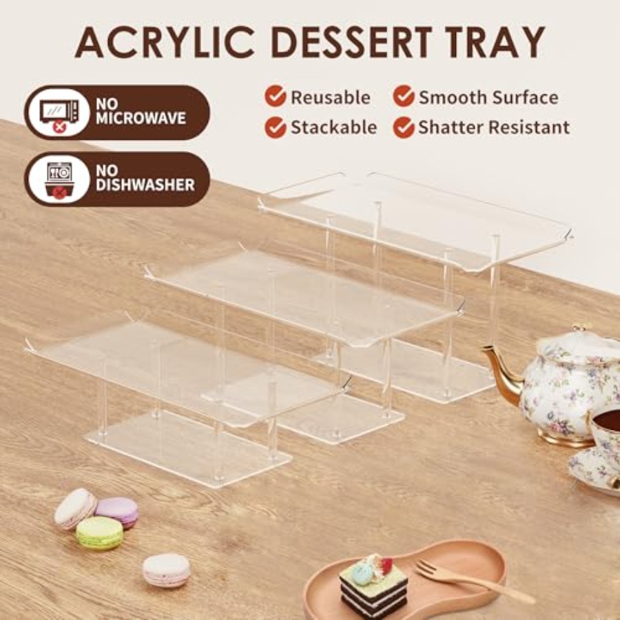 3 Pack Dessert Table Display S – Display Risers Set recenzja i cena