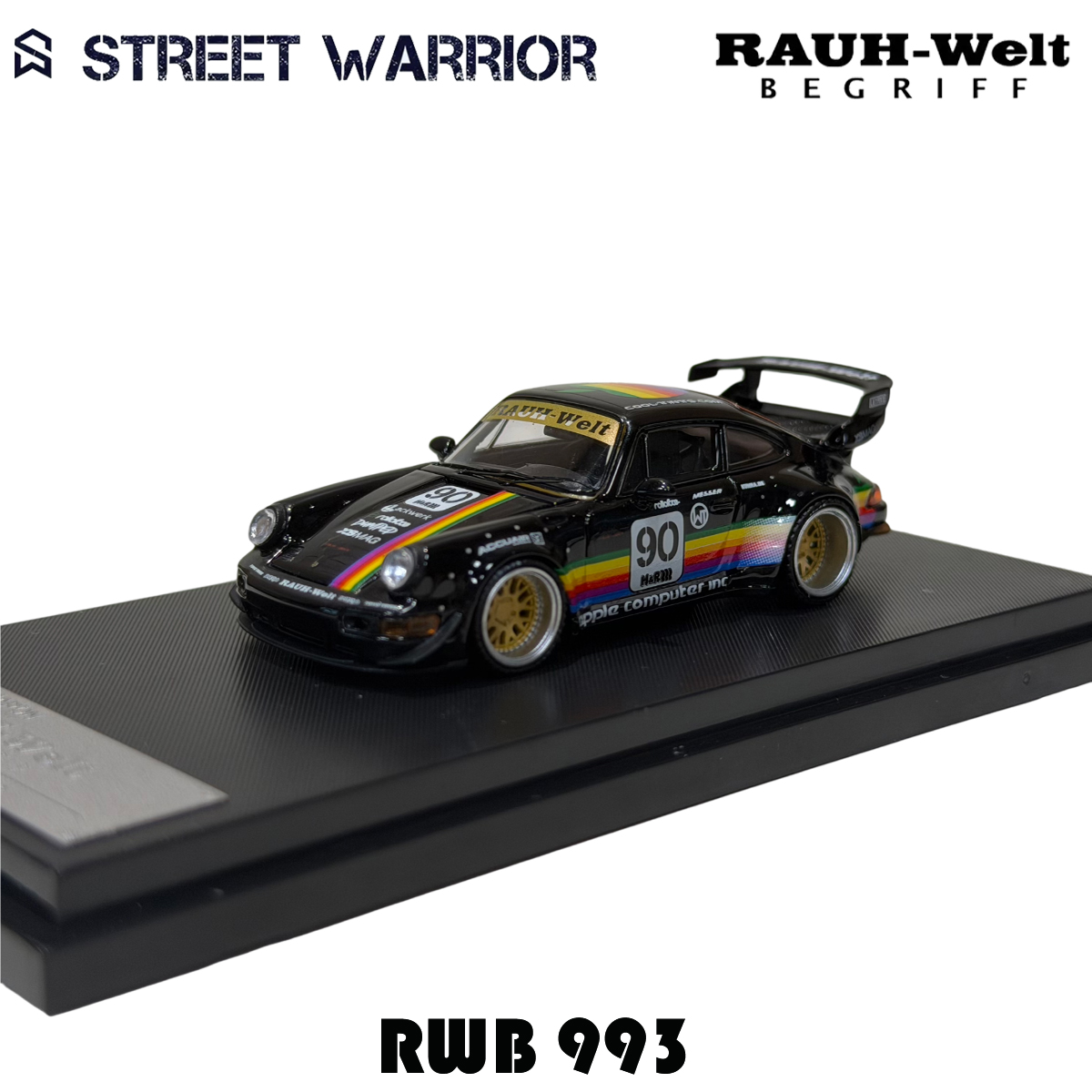 SW In Stock 1:64 RWB 993 Black – Die Cast Car 1 64 recenzja i cena